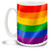Rainbow Pride Wavy Flag Wrap 15 oz Mug