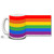 Rainbow color mug celebrates LGBT lifestyles and wraps around the full design area of the mug. Rainbow wrap 15oz coffee mug is durable, dishwasher and microwave safe. That's a wrap for love!