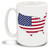 Flag and America Shape United States - 15oz Mug