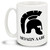 Tell 'em to "Come and Take It!" in the original tongue of the Spartan warriors! MOΛΩN ΛABE (Molon Labe) with Spartan Helmet mug is a good way to get your point across. 15-ounce ceramic Molon Labe coffee mug has comfortable 4-finger handle.