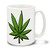 Green Hemp Leaf Marijuana Theme - 15oz. Mug