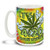 Lively yourself up, It's 4:20 Somewhere! Delightful marijuana theme makes this the perfect leisure-time mug. Durable, dishwasher and microwave safe big 15-ounce ceramic coffee mug with comfortable 4-finger handle.