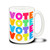Colorful VOTE - 15 Ounce Coffee Mug