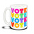 Colorful VOTE - 15 Ounce Coffee Mug
