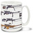 The M2 Machine Gun coffee mug...! 15 oz. Browning .50 Caliber Machine Gun mug is dishwasher and microwave safe.