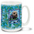 Cute Sea Otters frolic in the water.