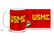 United States Marine Corps coffee mug. Marines mug with USMC letters in gold on red is durable, dishwasher and microwave safe.