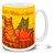 We may pay the rent, but the cats own the home! Colorful selection of happy cats on a beautiful cats coffee mug. "Cats Make a Home" cat mug is dishwasher and microwave safe.