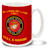 Once a Marine, always a Marine! Show some USMC pride with this coffee mug for active duty and proud veteran Marines. This Marines Emblem mug dishwasher and microwave safe and features round USMC logo mug is sure to be a favorite!
