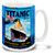 Titanic White Star Liner Travel Poster - 15 oz Coffee Mug