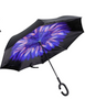 Blue Floral Umbrella
