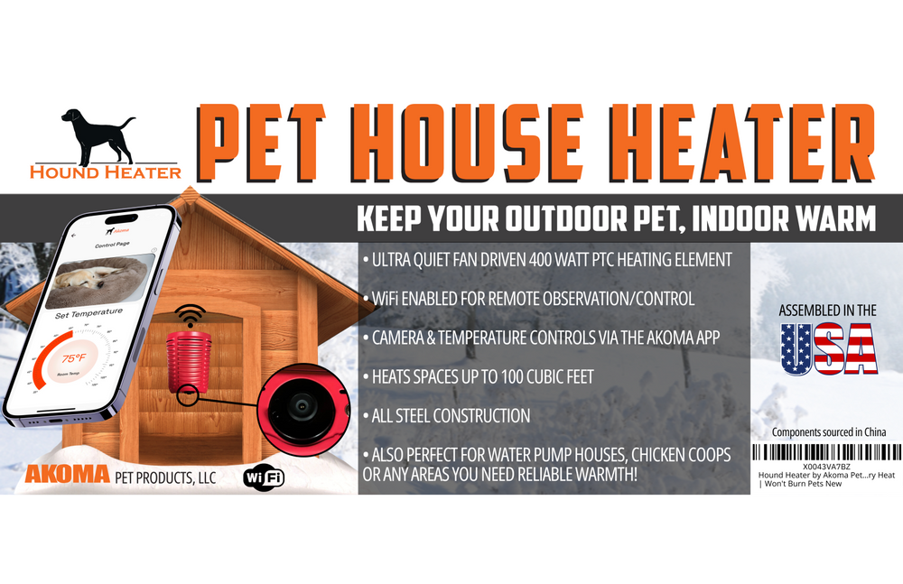 400 Watt Hound Heater with Wifi Control and Camera