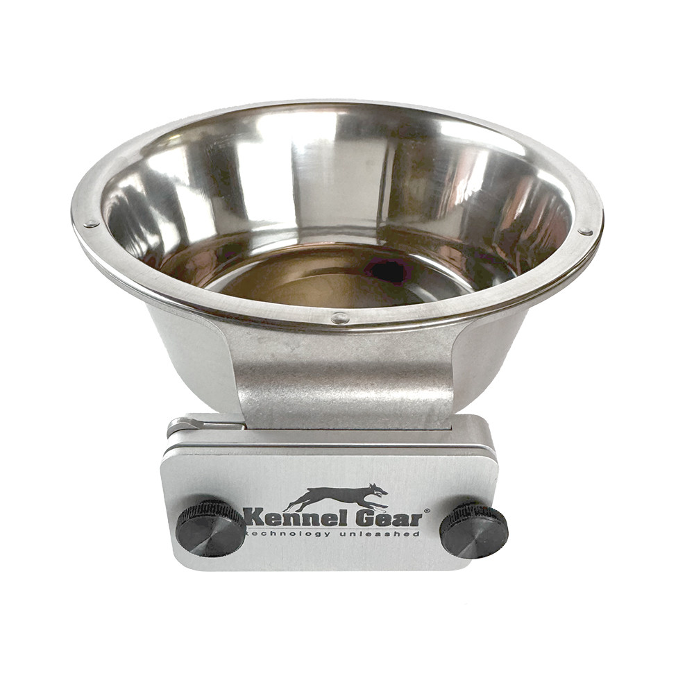 1 quart capacity Kennal dog bowl handles larger portions and higher water consumption for medium to large dogs