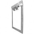 Weather Tight Seal - Exterior panel and metal frame hinges on mounting bar