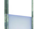 Close-up detail of panel in Guillotine channel