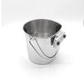 4 quart capacity stainless steel dog water pail — sized for medium to large dogs in boarding runs, veterinary wards, and fixed kennel installations where extended watering intervals are a daily operational reality