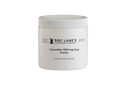 Cimetidine 1200 mg Oral Powder compounded by Doc Lane's Veterinary Pharmacy.