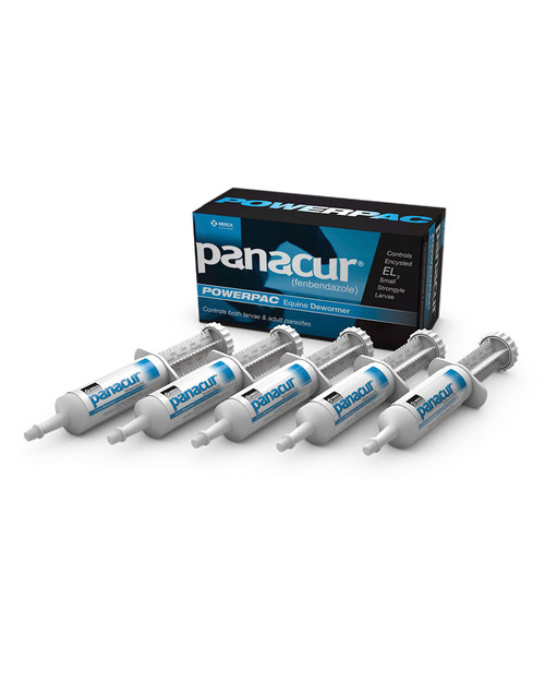 Panacur PowerPac Horse Dewormer, 5 x 57 gm tubes