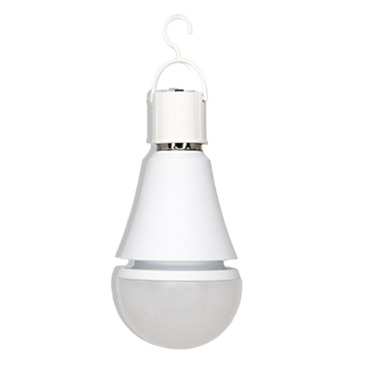 LED Battery Backup Lamp hanging upside down with hook