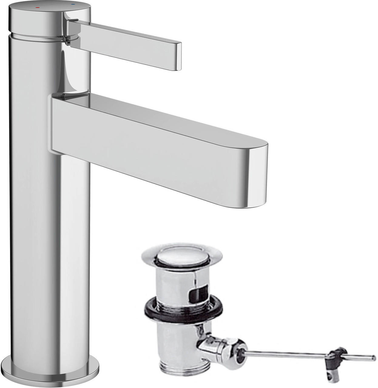 Hansgrohe Finoris Single Lever Basin Mixer 110 , Waste 76020000 