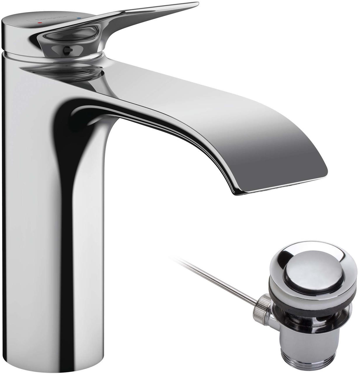 Hansgrohe Vivenis Single Lever Basin Mixer 110 , Waste 75020000
