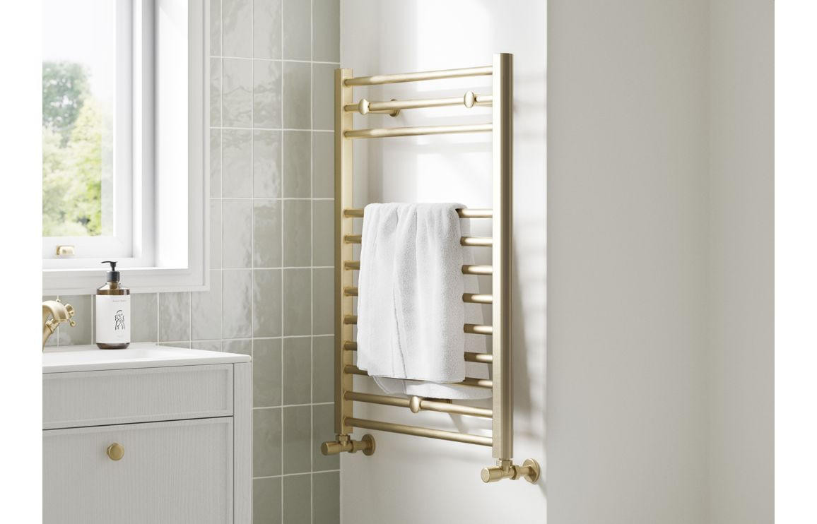 Traditional Ladder Radiator Buttermere Straight 30mm Bathroom Ladder Radiator (500x800x30mm ...