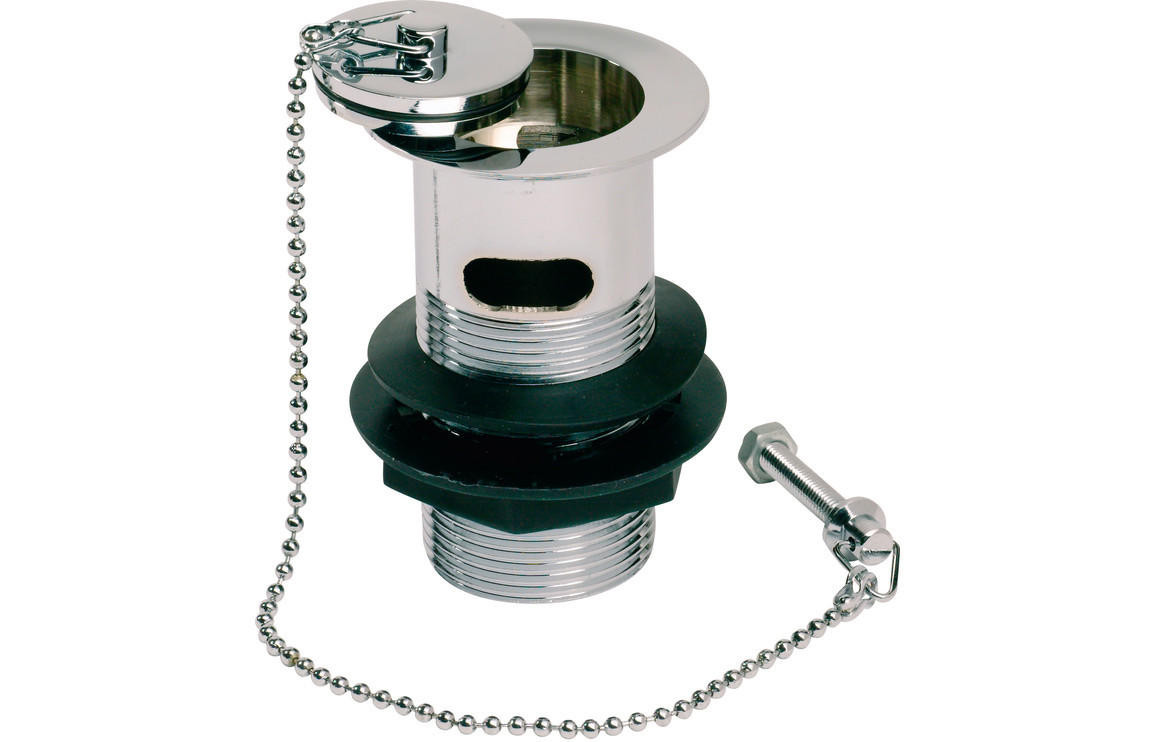 Slotted Basin Plug & Chain Waste - Chrome - JTWO105682 Junction 2