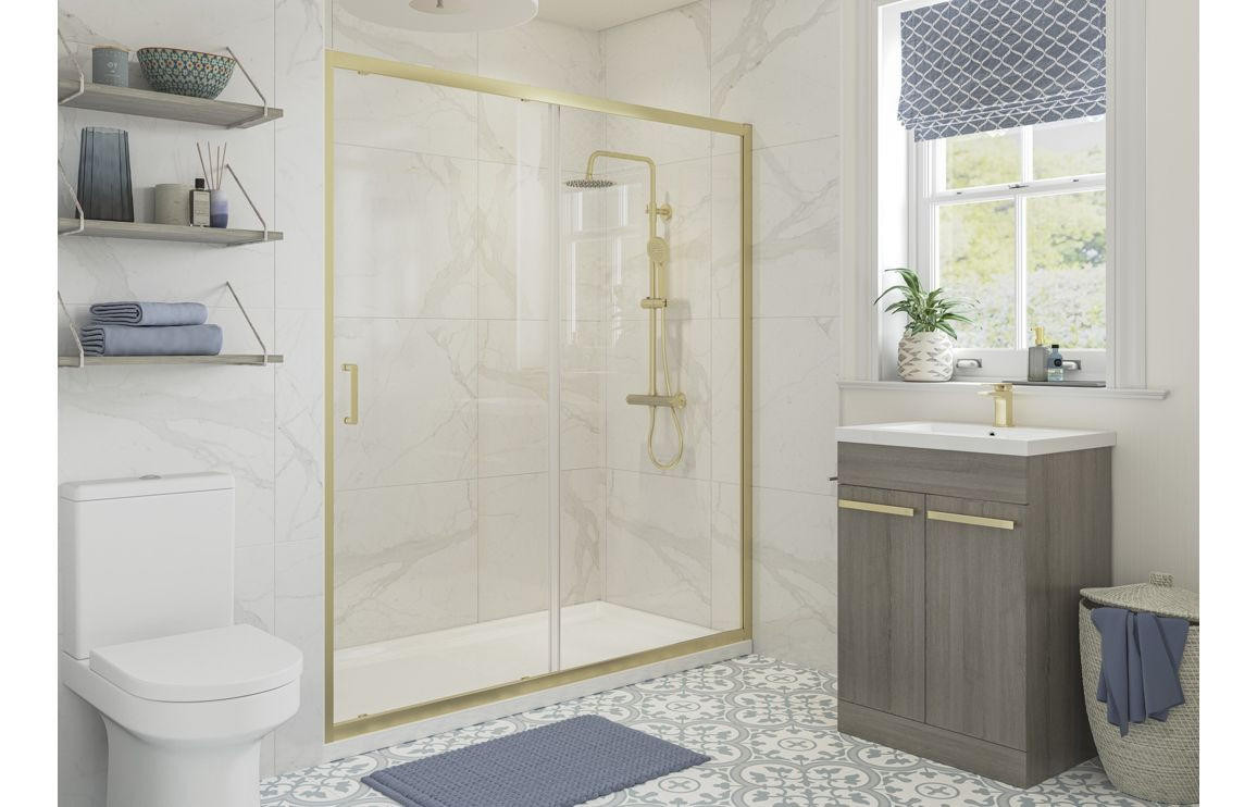 Sliding Door Bathroom Dolphin Sliding Door Shower Screen