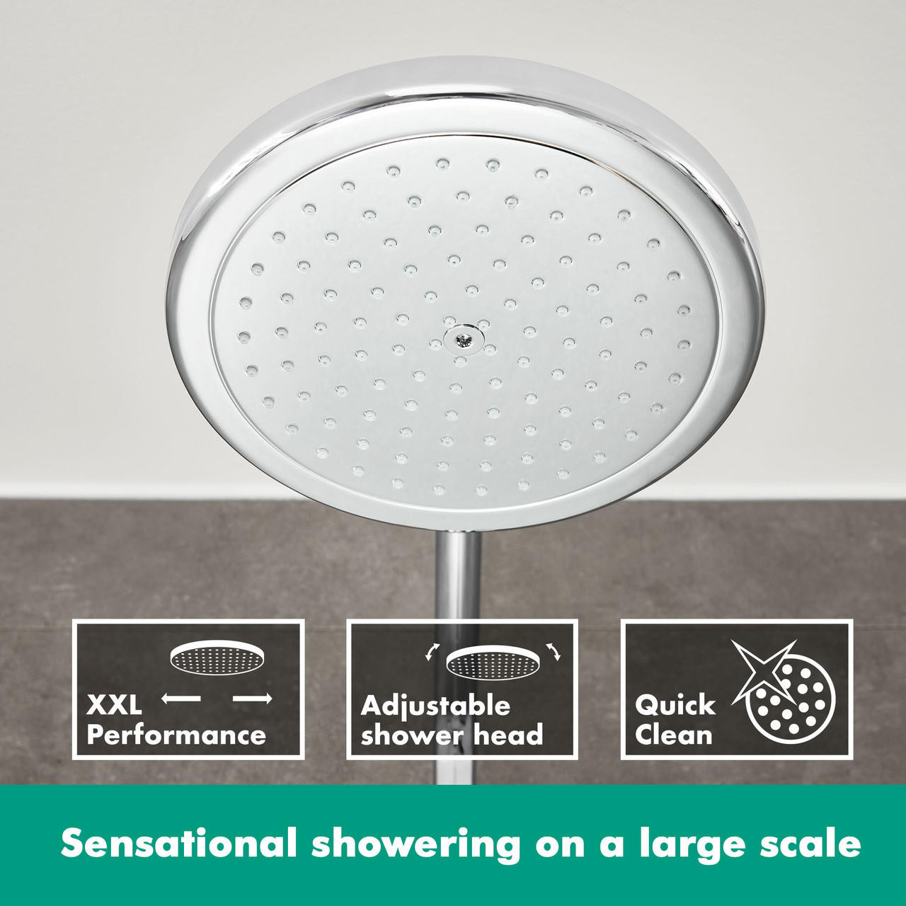 Hansgrohe Croma Showerpipe 220 1Jet With Thermostat 27185000