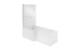 700mm L Shape/P Shape End Panel - White  Junction 2 Interiors Bathrooms