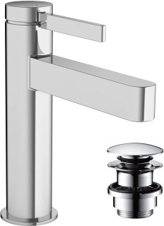 hansgrohe Finoris Single Lever Basin Mixer 110 CoolStart, Push Open Waste  Junction 2 Interiors Bathrooms