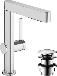 hansgrohe Finoris Single Lever Basin Mixer 230 PO Spray, 2J & Push Open Waste  Junction 2 Interiors Bathrooms