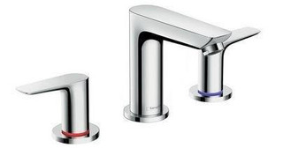 hansgrohe Talis E 3-Hole Basin Mixer With Pop-Up Waste Set  Junction 2 Interiors Bathrooms