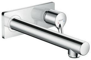 hansgrohe Talis S Single Lever Basin Mixer Wall-Mounted With Spout 22.5cm  Junction 2 Interiors Bathrooms