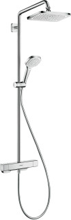 hansgrohe Croma E Showerpipe 280 1Jet With Thermostat  Junction 2 Interiors Bathrooms