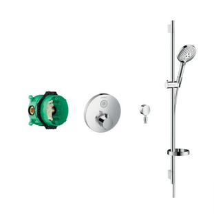 hansgrohe Round Select Valve With Raindance Select Rail Kit  Junction 2 Interiors Bathrooms