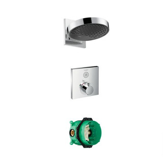 hansgrohe Square Select Valve With RainFinity (250) Overhead  Junction 2 Interiors Bathrooms
