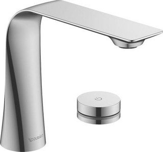 Duravit D.1 2-Hole Electric Basin Mixer With Built-in Power Supply  Junction 2 Interiors Bathrooms