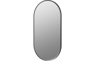 Enchanted 800x400mm Oblong Bathroom Mirror - Matt Black  Junction 2 Interiors Bathrooms