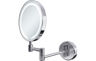Serenity Round LED Cosmetic Bathroom Mirror - Chrome  Junction 2 Interiors Bathrooms