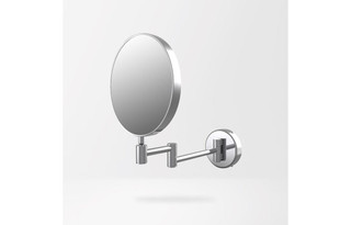 Luminary Round Cosmetic Bathroom Mirror - Chrome  Junction 2 Interiors Bathrooms