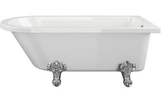 Regal Retreat Freestanding  Bath 1500x750x650mm 2 Tap Holes Corner with feet  Junction 2 Interiors Bathrooms