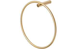 Toscana Bathroom Towel Ring - Brushed Brass  Junction 2 Interiors Bathrooms