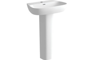 Skadar 600x400mm 1 Tap Hole Basin & Full Pedestal  Junction 2 Interiors Bathrooms