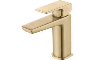 J2 Bathrooms Batu Basin Mixer & Waste - Brushed Brass JTWO105807 