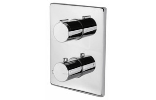  Vema Rectangular Two Outlet Concealed Thermostatic Shower Valve DICM0444_J2 