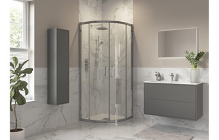 J2 Bathrooms Yukon 800x800mm 2 Door Shower Quadrant - Chrome JTWO3822 