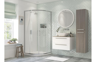 J2 Bathrooms Euphrates 800mm 2 Door Shower Quadrant - Chrome JTWO101457 