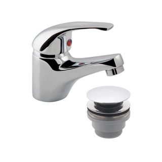  VADO Matrix Mono Basin Mixer + Universal Basin Waste AX-MAT-100/CC-CP 