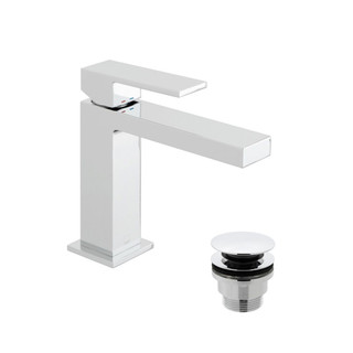  VADO Notion SlimlineMono Basin Mixer Smooth Bodied Single Lever Waste NOT-200/CC-C/P 